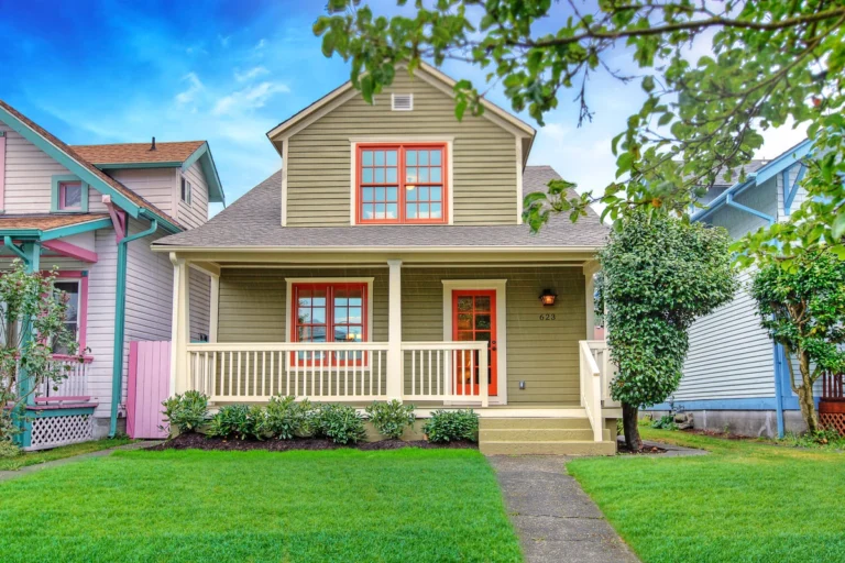 front view of new replacement at average cost for smaller roof