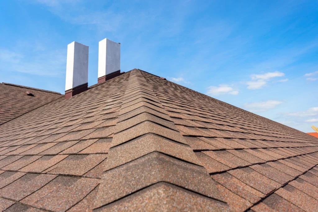 Brown Owens Corning Duration shingles - best asphalt shingles