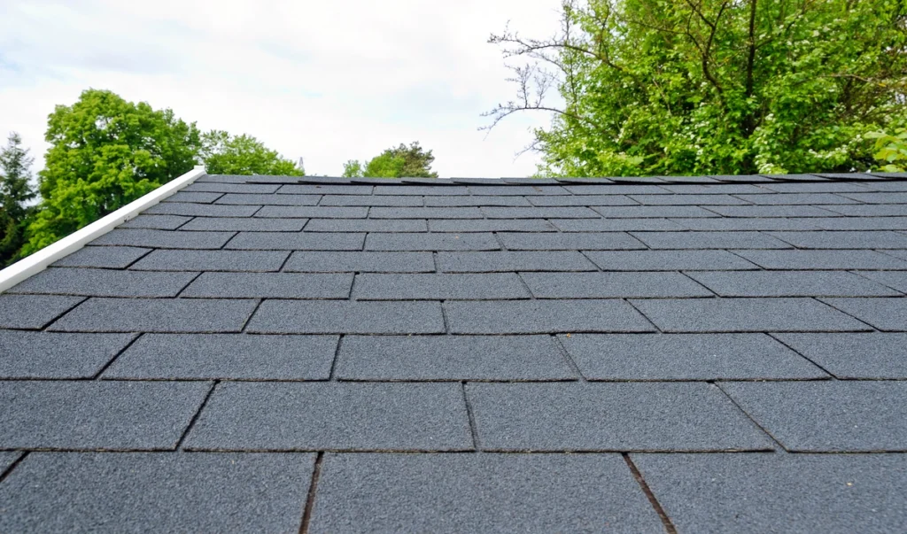 asphalt shingle roof of a house