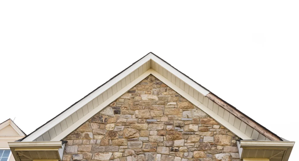 roof fascia on a brick house