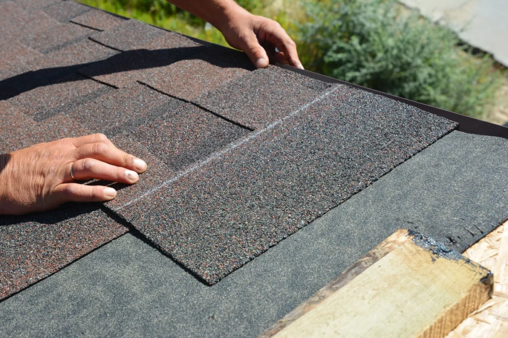 installing asphalt shingles