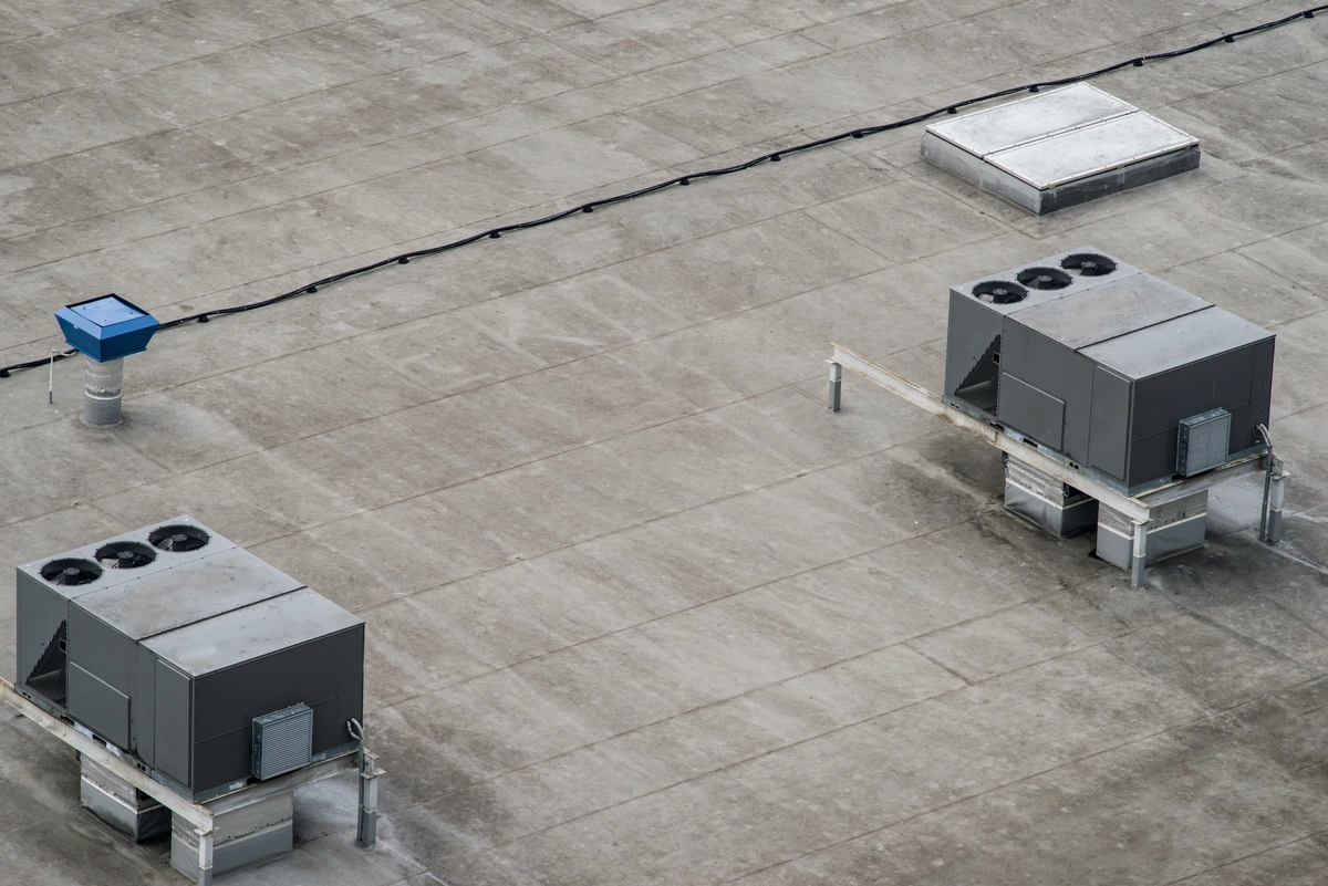 overhead view commercial roof 1