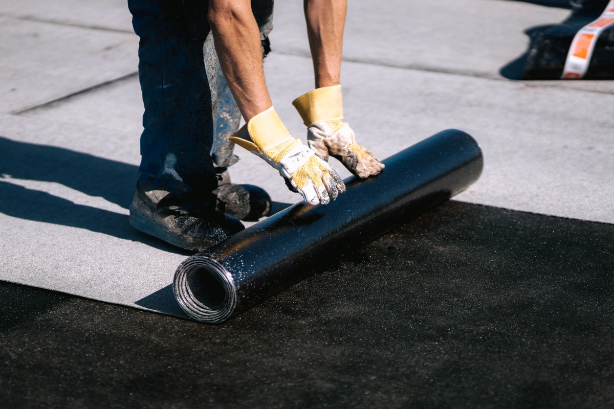 unrolling flat roof 1